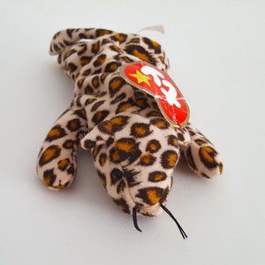 Ty Teenie Beanie Baby Freckles the Leopard 4.5"L x 2"W